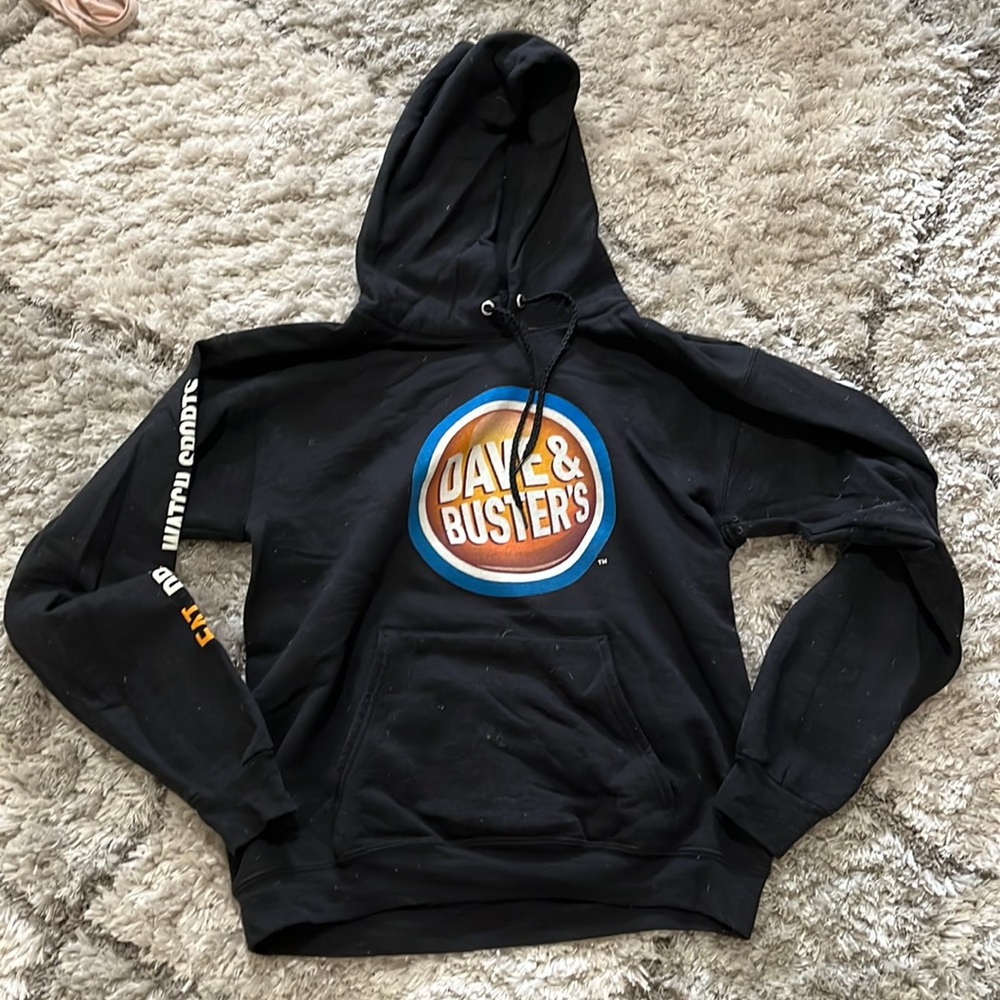 Dave and Busters black logo Hoodie